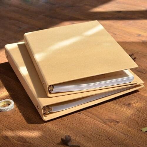 Stationery Binder A4/B5/A5 Loose-Leaf Paper Jam Shell Porous Paper Clip Folder File Organizer Office Accessory