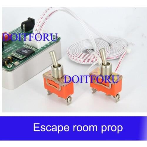 Escape room toggle switch authority drawing code switch prop secrets chamber escape props