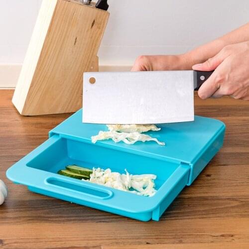 3 in 1 Cutting Board Multifunction Chopping Board Drain Basket Kitchen Tool Filter Frame Removable with Handle