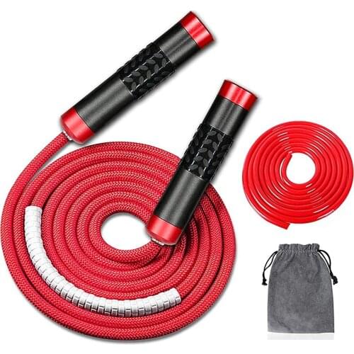 3M Adjustable Heavy Jump Rope Weighted Jump Rope For Workout Fitness Tangle-Free Ball Bearing Rapid Speed Skipping Rope Home Gym
