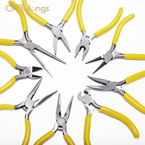 10 Styles Of Mini Multi-functional Jewelry Pliers Tools And Equipment Round Nose Wire Cutting Kits For DIY Making Jewelry