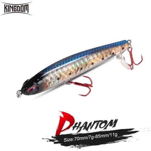 Kingdom Vibrate Sinking Crazy Pencil Fishing Lures 7g 70mm 11g 85mm Minnow Crankbaits Hard Swim Bait Trolling Saltwater Wobblers