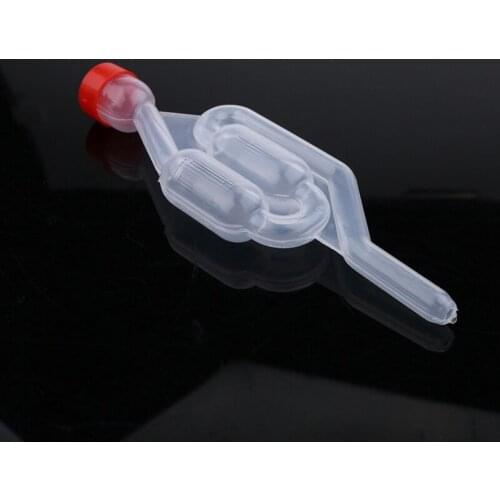 Wine Seal Exhaust Valve Straw Home Brew Wine Fermentation Airlock Sealed Plastic Air Lock Check Water Sealed Valves Eco Friendly