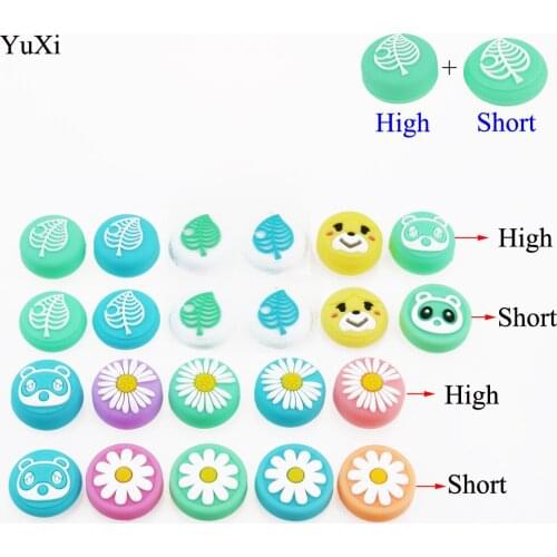YuXi Animal Crossing Cat Paw & Leaf Analog Thumb Grip for Nintend Switch / Lite Joy-con Stick Grip Case Joystick Caps