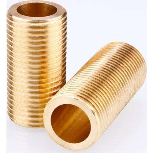 1/2" 3/4" Male Threaded Brass Pipe Fitting Extending Pipe Connector Coupling Joint