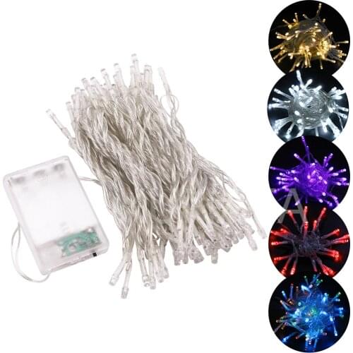 10M 5M 3M 2M Led Fairy String Lights AA Battery Powered Lamp Waterproof For Home Xmas Party Wedding Garden Outdoor Decoration