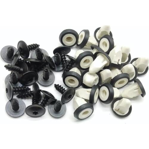 100pcs Car Fender Screws and Clips for VW Golf 6 Bora magotan polo