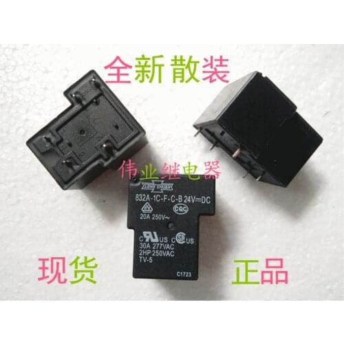 2pcs/lot 832A-1C-F-C-B 24VDC New Relay 5 PIN 1 Open 1 Closed