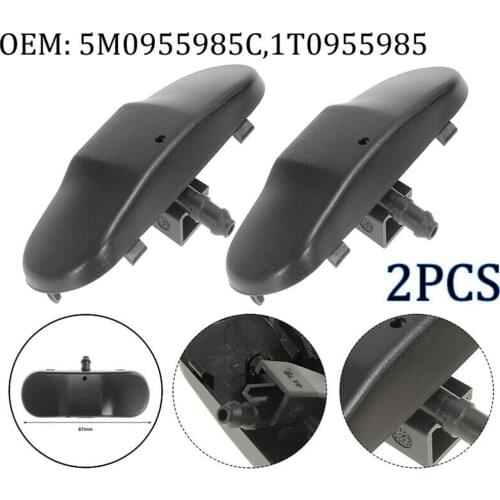2X Front Windscreen Washer Spray Jet 5M0955985C for VW Golf Jetta Passat Scirocco Sharan Tiguan Amarok Beetle Caddy Eos e-Golf