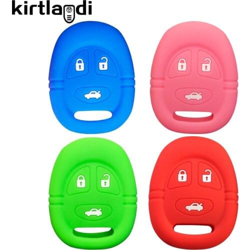 3 Button Remote Silicone Key Case Cover Holder Keychain Shell for SAAB 9-3 93 95 9-5 Car Key Cover Protection Accessories Jacket