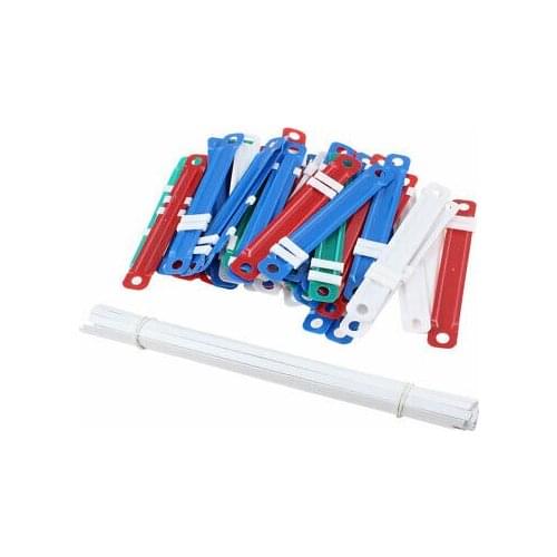 50 Sets Office Colorful Plastic Binding Document Paper Fasteners