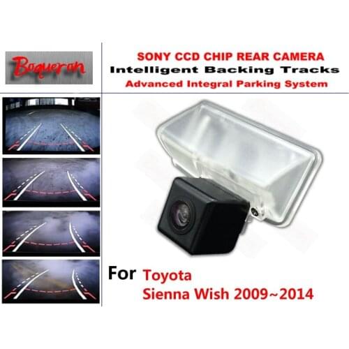 For Toyota Sienna Wish 2009~2014 CCD Car Backup Parking Camera Intelligent Tracks Dynamic Guidance Rear ViewCamera