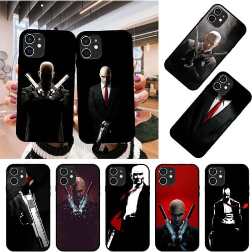 Phone Case For Apple IPhone 12 Mini 11 Pro XR X MAX SE XS 4 5 6 6S 7 8 E Plus Black Cover Funda Luxury Man Hitman Agent