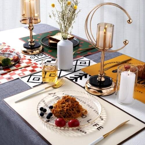 Creative Non-slip Waterproof Pad Anti-scald Table Mat Tea Coaster Potholder Fabric Kitchen Western Tableware Tableware