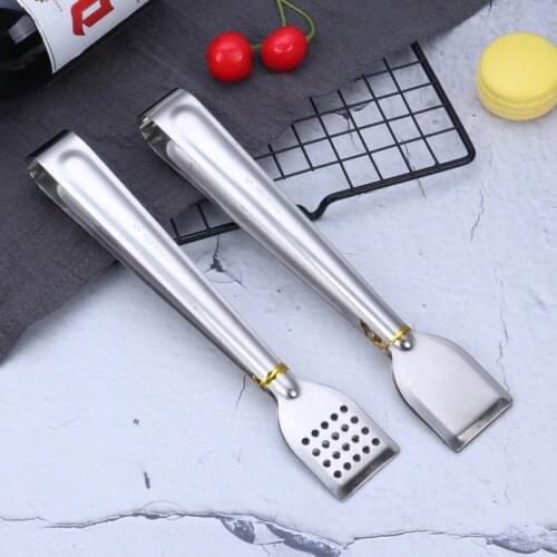 Stainless Steel Multifunctional Food Tongs Anti Heat Bread Clip Pastry Clamp Barbecue Tongs Kitchen Cooking Kitchen Accessories