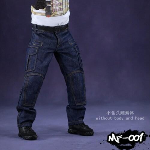 In Stock 1/6 Men Soldiers Modern Parts Model Pants Tactical Jeans for 12 Inch Men Puppets Body
