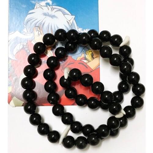 Fashion Men women Kids Necklace Anime Inuyasha Necklace bead Chain For Gift