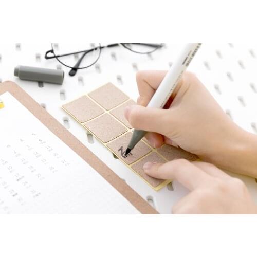 Cork label sticker wooden handwritten self adhesive high quality storage label creative storage sticker waterproof label storage