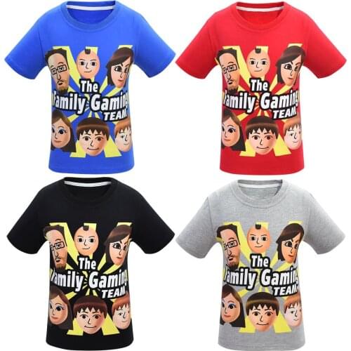 New Kids Summer Short Sleeve Tshirt Boys Robloxing T-shirt Children Anime Boys Girls The Family Game School Kids Fashion Tees