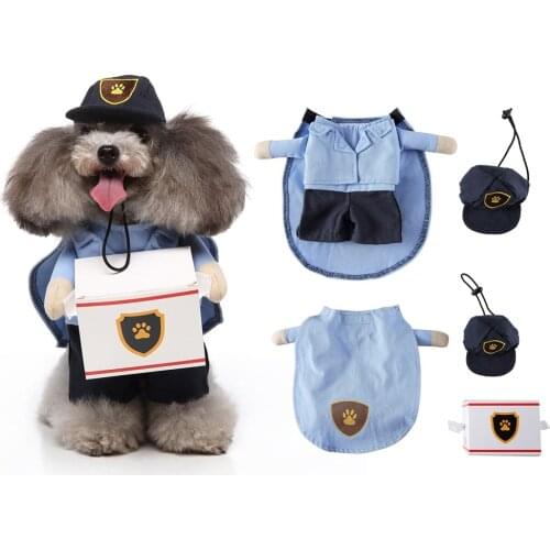 Halloween Funny Dog Cosplay Clothes Pet Dog Costume Pet Cat Holiday Outfit Dress Up Coat Jacket For Halloween Christmas Party