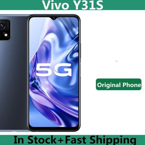 Original Vivo Y31S 5G Mobile Phone Snapdragon 480 Android 11.0 6.58" 90HZ 13.0MP Fingerprint Face ID 18W Charger 5000mAh