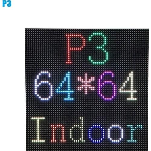 LED Display Panel P3 Indoor Full Color RGB 3IN1 SMD2121 1/32S Scan 192*192mm 64*64Pixel Matrix Sign Screen