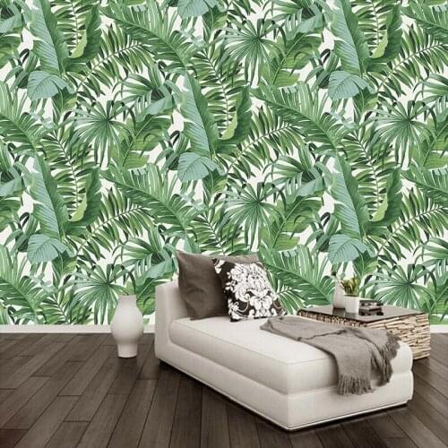 Custom Mural Papel De Parede Plant Green Leaf 3D Photo Wallpaper For Living Room Bedroom Kitchen Wall Decor Painting Home Decor