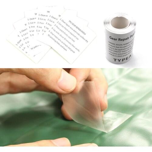 Tent Repair Tape Transparent TPU Waterproof Patch Tenacious Self Adhesive Water Toys Camping Universal Swimming Ring Repair
