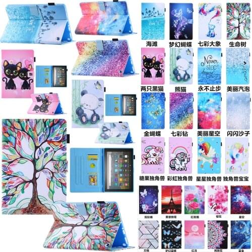 Slim Lightweight Trifold Tablet Case For New Kindle Fire HD10 2021 Cover For All-New Fire HD 10 Plus Smart Flip Stand Funda Capa