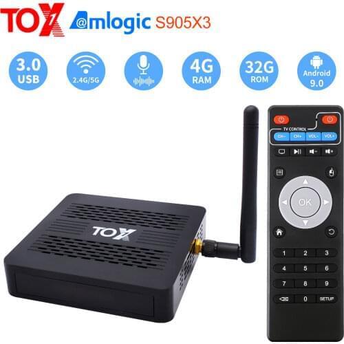 CanMixs TOX1 Amlogic S905X3 Android 9.0 TV Box 4GB 32GB Set top box 2.4G 5G WiFi Bluetooth 1000M 4K TVBOX 2021 New
