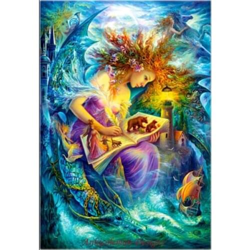 Needlework for embroidery DIY French DMC High Quality - Counted Cross Stitch Kit set Oil painting 14 ct - Fairy Book