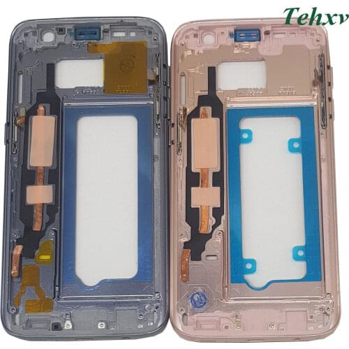 TEHXV Middle Frame Bezel Chassis Housing For Samsung Galaxy S7 G930 G930F G930FD G930A G930P G930W8 G930T G930V