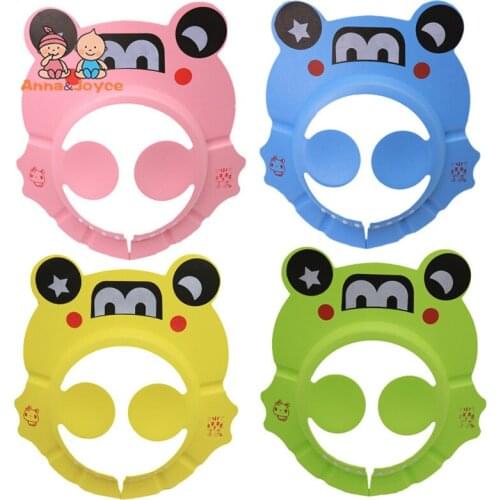 1pc/lot Childrens Cartoon Ear Care Shampoo Hat Baby Shampoo Cap EVA Adjustable Shampoo Cap Bathing Hat