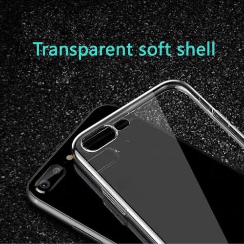 100 pcs a lot Transparent Soft TPU Cover For iph 7 8 for iPh 7P/8P X XS/XR XS max Crystal Silicon Phone Case