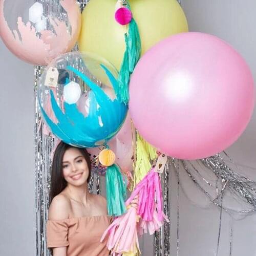 36inch Colorful Big Pink Latex Balloons Helium Inflable Blow Up Balloon Wedding Birthday Party Large Balloon Decoration Kids Toy