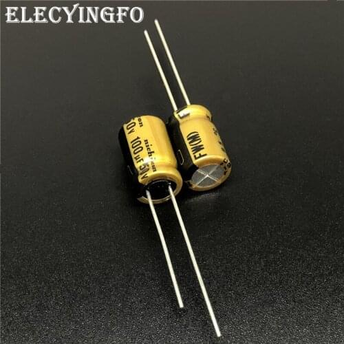 5Pcs/50Pcs 100uF 50V NICHICON FW Series 8x11.5mm 50V100uF HIFI Audio Aluminum Electrolytic Capacitor