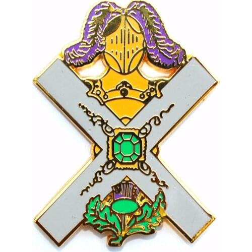 50 pieces Scottish Rite Knights of St. Andrew Kilt Badge Large Lapel Pin DMLP-102