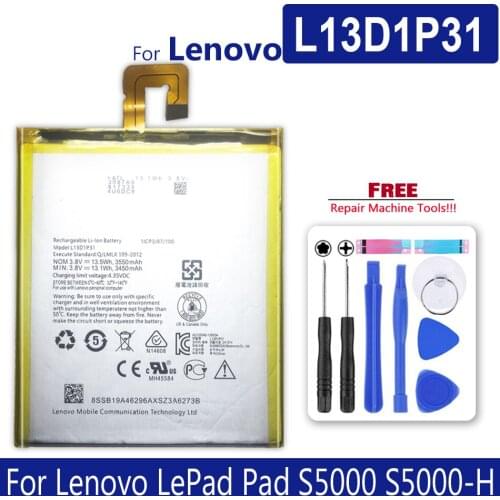 3550mAh Battery For Lenovo LePad S5000 S5000H Pad A3500 L13D1P31 Tab2 A7-30 supply tracking number