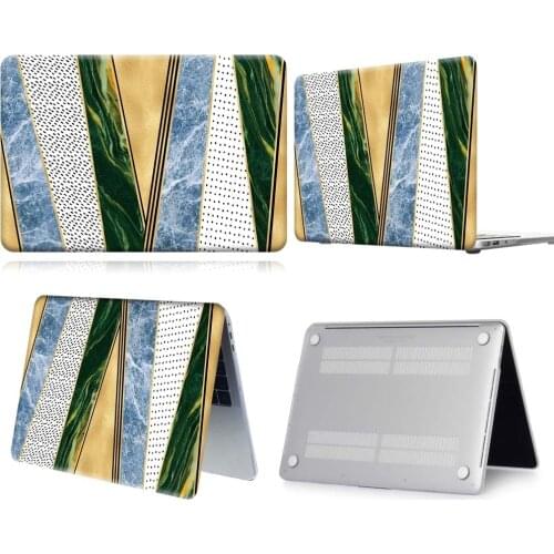 Multi Color Stripe Pattern New Touch Bar Laptop Case For Apple Macbook 12/Air 11 13 A2337/Pro 13(A2251 A2289) 15 16/Pro 13 A2338