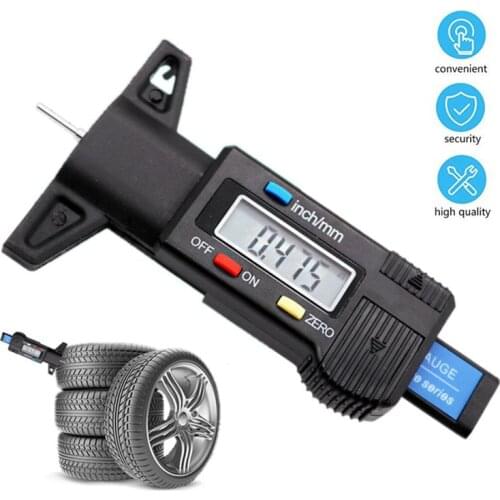 Digital Car Tyre Tire Tread Depth Gauge Meter Auto Tire Wear Detection Measuring Tool Caliper Thickness Gauges Monitoring System