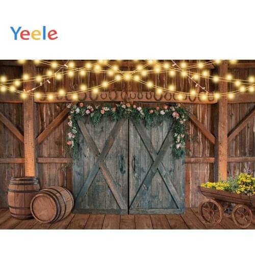 Wedding Photocall Light Barn Wood House Cowboy Vintage Birthday Backdrop Photography Background For Photo Studio Photophone Prop