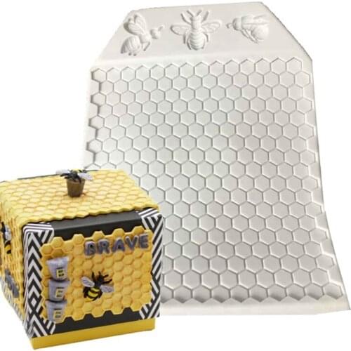 Honey Bee Shaped Silicone Moulds Cupcake Candy Fondants Molds Soap Silicone Bakeware Chocolate Cake Decorations 3 Styles