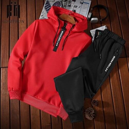Men Casual Set Hooded 2020 Hot Spring Autumn New Mens Sportswear Hoodies+Pants 2PCS Sets Solid Hip Hop Street Loose Tracksuits