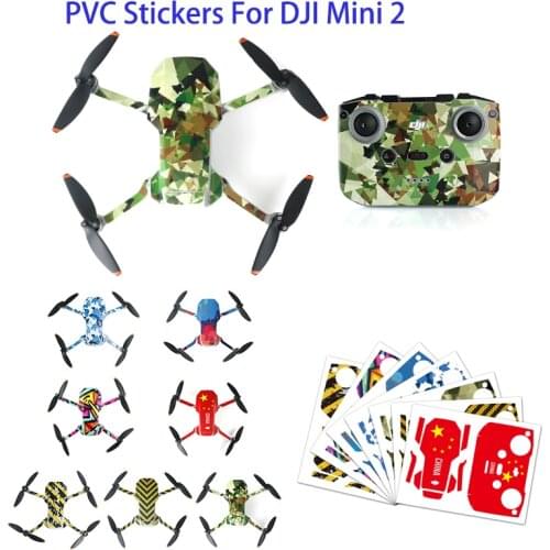MAVIC Mini 2 PVC Stickers Set Waterproof Skin Decals Body Arm Remote Control Protector for DJI MINI 2 accessorie