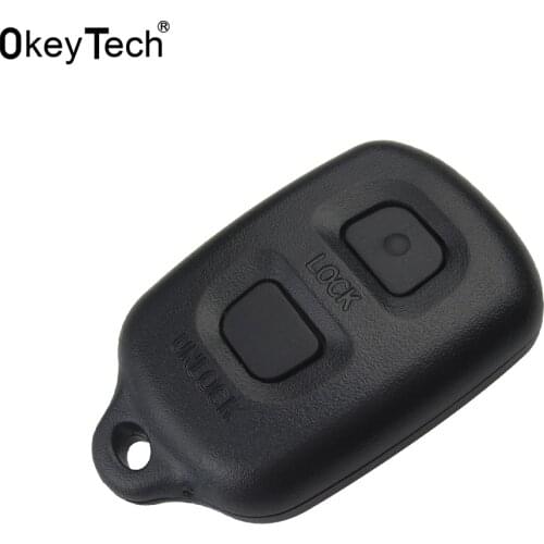 OkeyTech 2 Buttons Replacement Key Shell Fob Case Fit For Toyota RAV4 Corolla 1998-1999 New Styling Replace Remote Key
