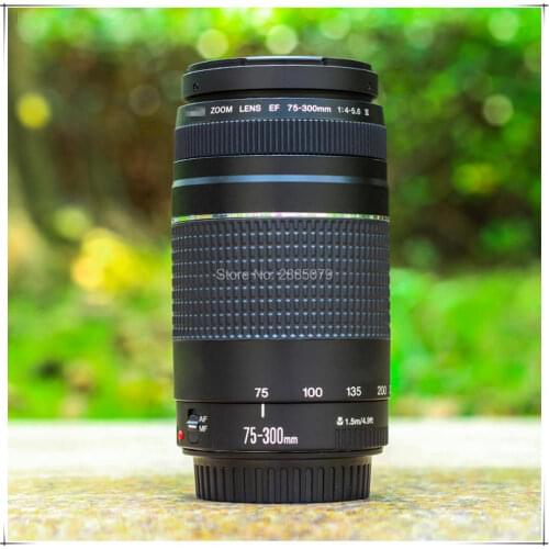 Original for Canon EF 75-300mm F/4-5.6 III telephoto lens For Canon EOS 1300D 650D 700D 60D 70D 80D 6D 7D 5D2 5D3 T3i T5i T6