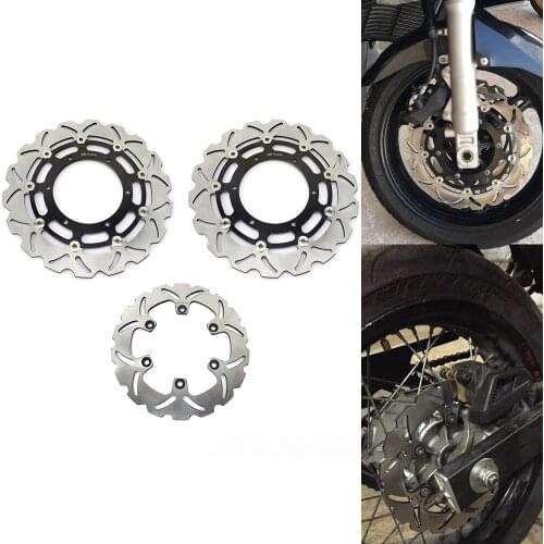 BIKINGBOY Front Rear Brake Discs Disks Rotors For Yamaha YZF R7 750 1999 2000 2001 Stainless Steel 320mm 245mm Motorcycle Set