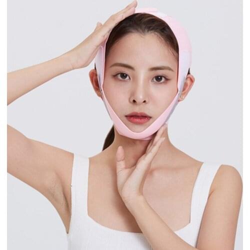 Face-lift with Sleep Face V Shaper Facial Slimming Bandage Relaxation Shape Lift Reduce Double Chin Face Thining Band Massage