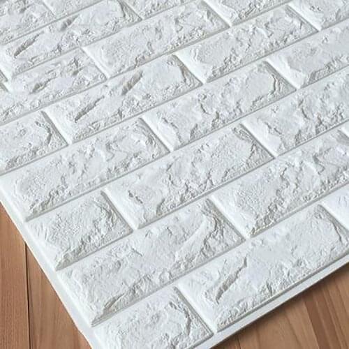 Self-adhesive Wall Stickers 3d Stereo Waterproof Wallpaper Background Wall Anti-collision Xpe Wall Tile Pattern