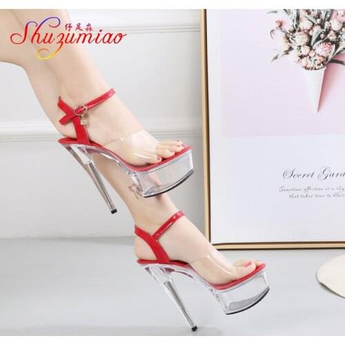 Shoes Woman Summer Sandals Gladiator Sandals Women Platform Summer Shoes High Heel Transparent Stripper Heels Wedding Shoes 2019